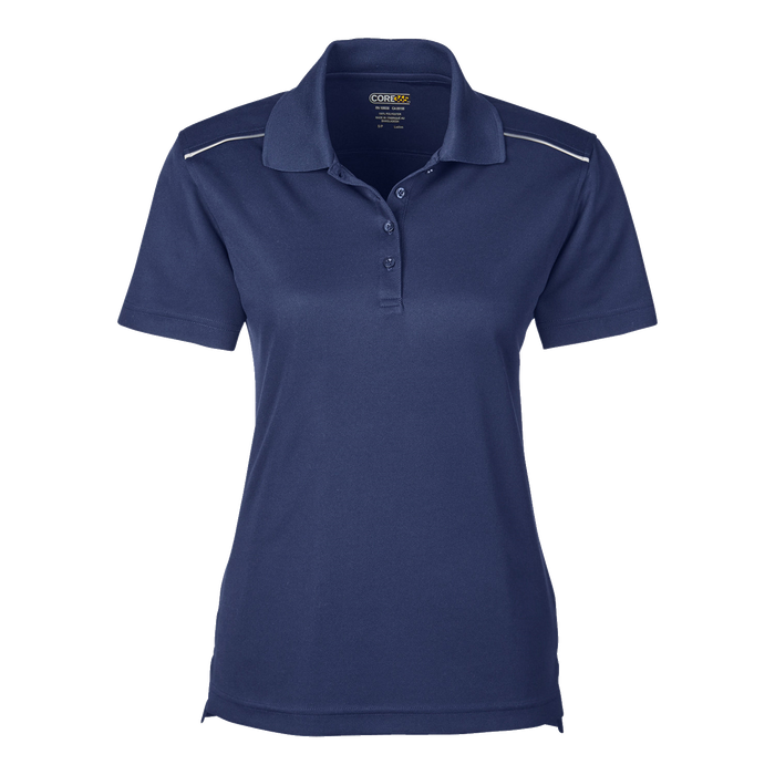 78181R Ladies' Radiant Performance Pique Polo with Reflective Piping