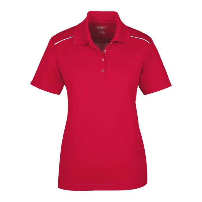 78181R Ladies' Radiant Performance Pique Polo with Reflective Piping