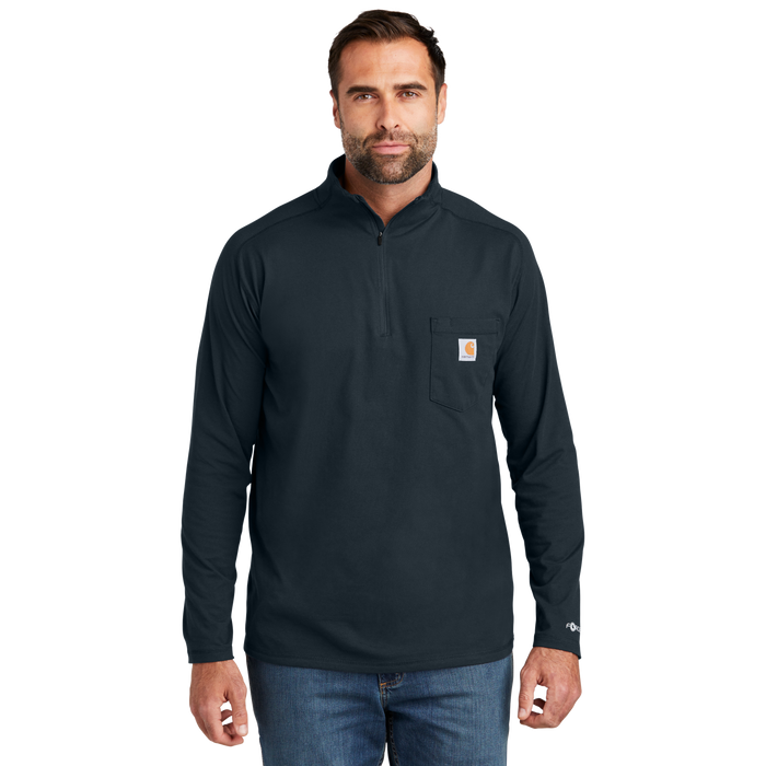 CT106660 Force® 1/4-Zip Long Sleeve T-Shirt