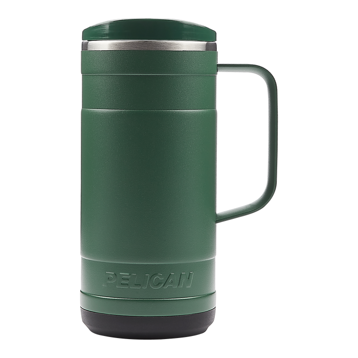 PL1009 Ridge 18 oz. Recycled Double Wall Stainless Steel Mug