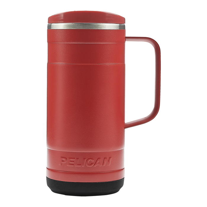 PL1009 Ridge 18 oz. Recycled Double Wall Stainless Steel Mug