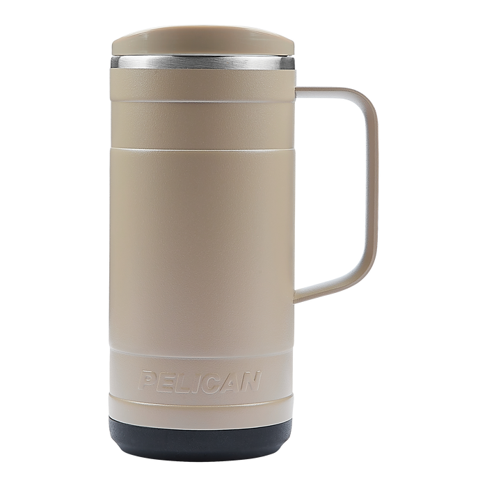 PL1009 Ridge 18 oz. Recycled Double Wall Stainless Steel Mug