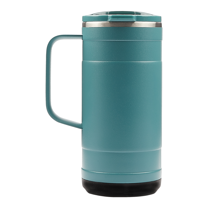 PL1009 Ridge 18 oz. Recycled Double Wall Stainless Steel Mug