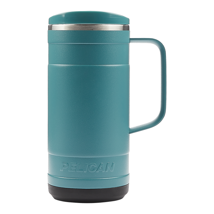 PL1009 Ridge 18 oz. Recycled Double Wall Stainless Steel Mug