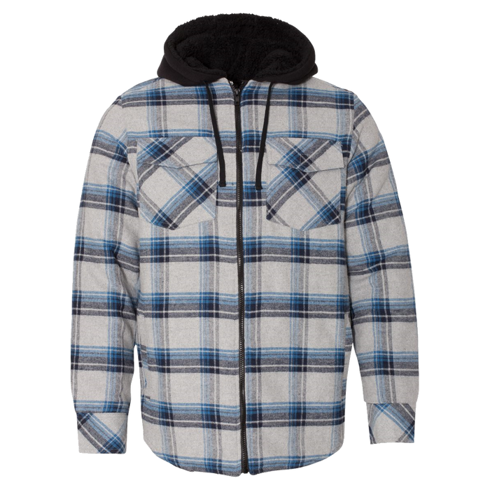 Kcikoc Men Flannel Shirt Jacket with Hooded Thicken Warm Quilted Lined Plaid  Jacket Coat Hoodie - Walmart.com