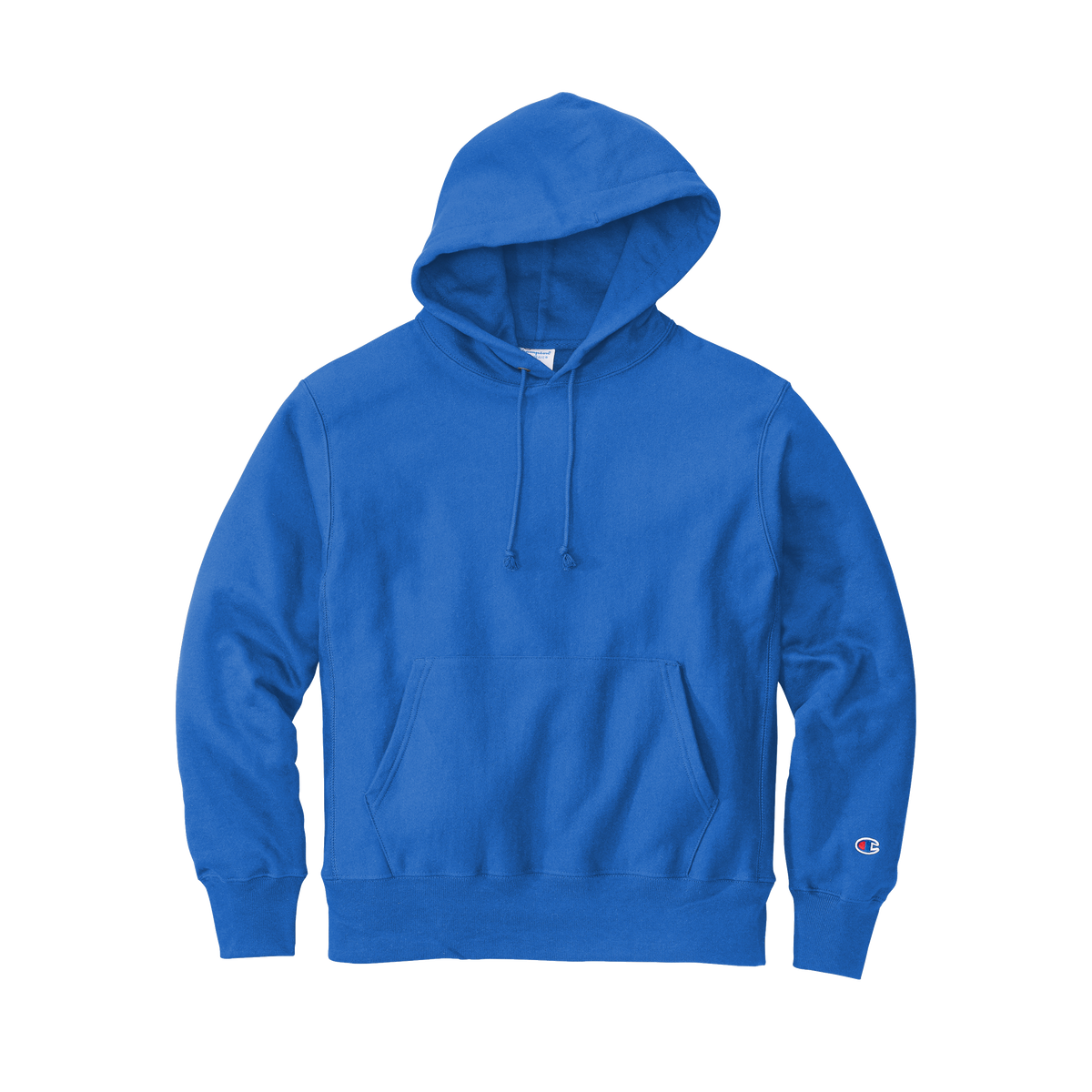  Plain Royal Blue Hooded Sweatshirt for Women